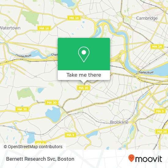 Bernett Research Svc map