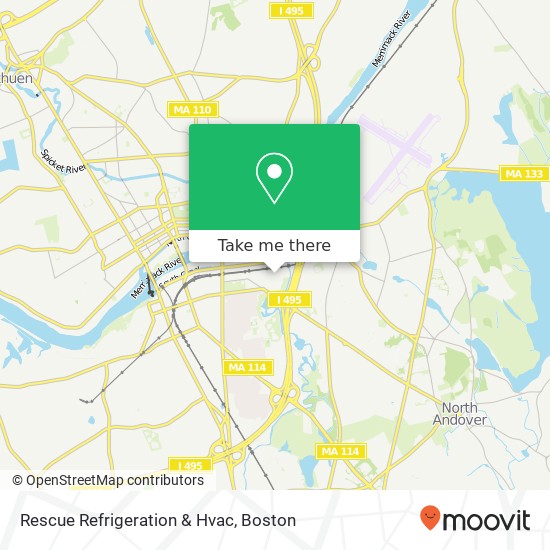 Mapa de Rescue Refrigeration & Hvac