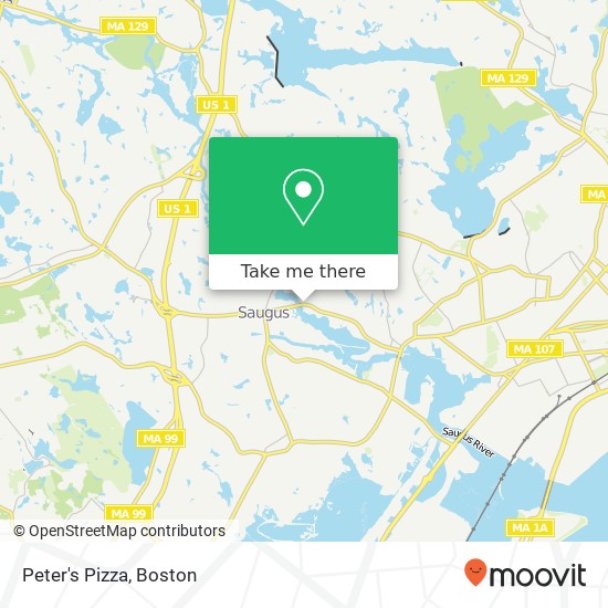 Mapa de Peter's Pizza