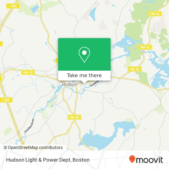 Hudson Light & Power Dept map