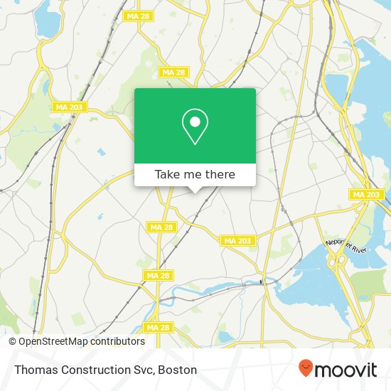 Mapa de Thomas Construction Svc