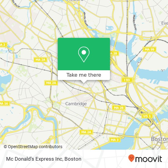 Mc Donald's Express Inc map