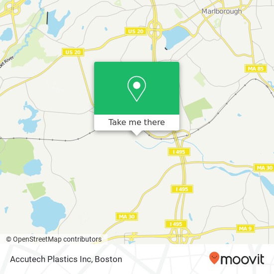 Accutech Plastics Inc map