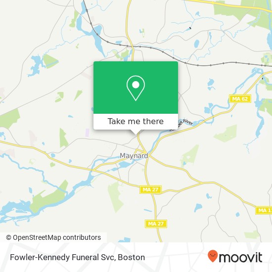 Fowler-Kennedy Funeral Svc map