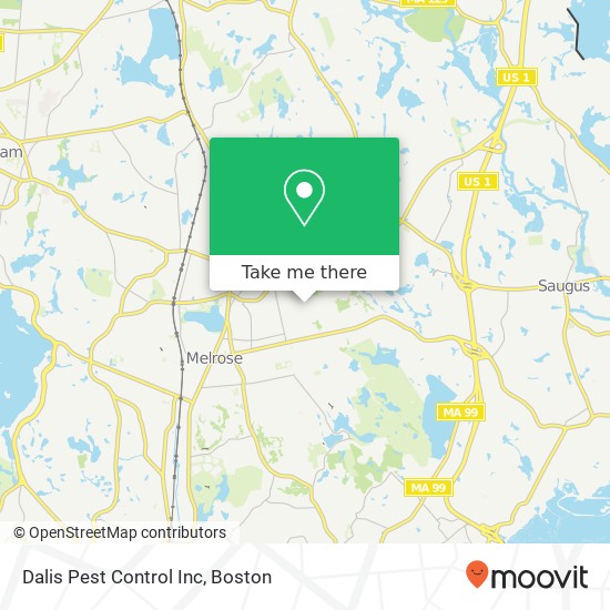 Dalis Pest Control Inc map