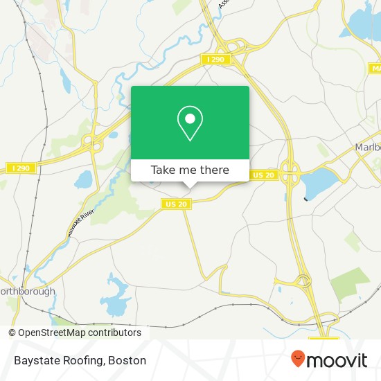 Baystate Roofing map