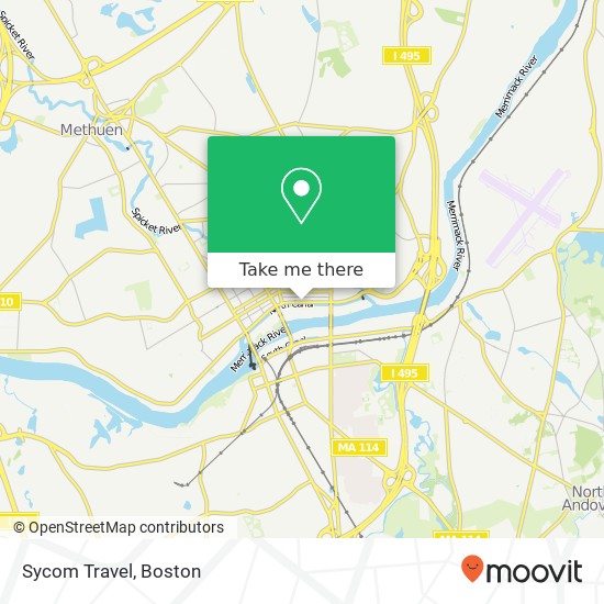 Sycom Travel map