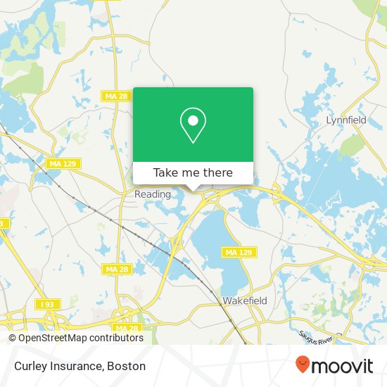 Curley Insurance map