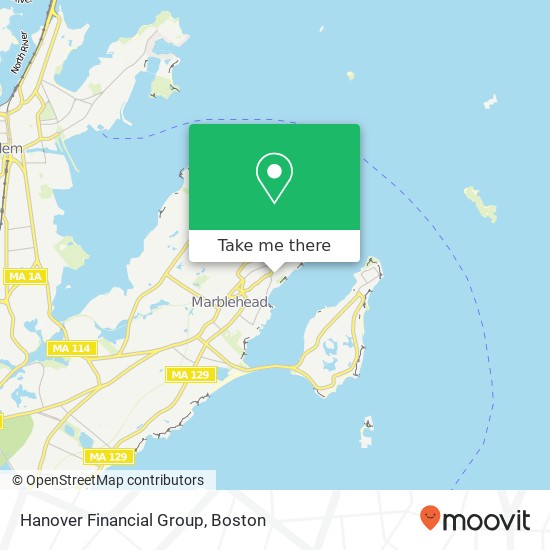 Mapa de Hanover Financial Group