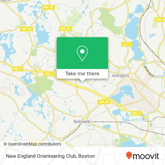 New England Orienteering Club map