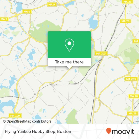 Flying Yankee Hobby Shop map