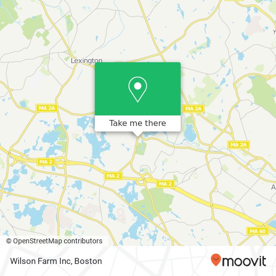 Wilson Farm Inc map
