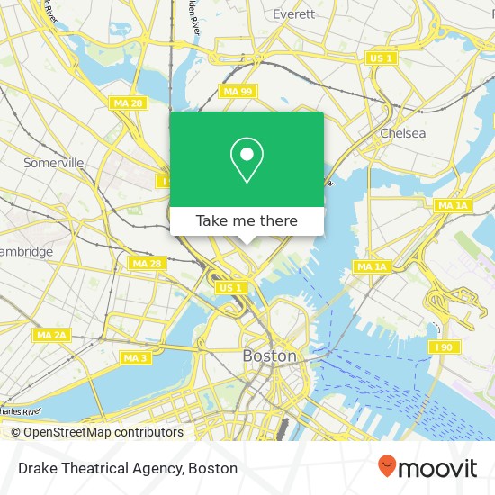 Drake Theatrical Agency map