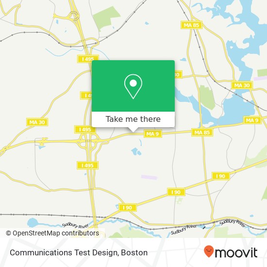 Communications Test Design map