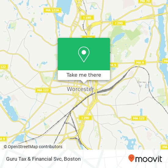 Guru Tax & Financial Svc map