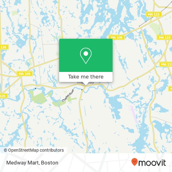 Medway Mart map