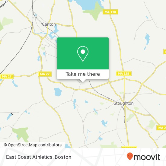 Mapa de East Coast Athletics