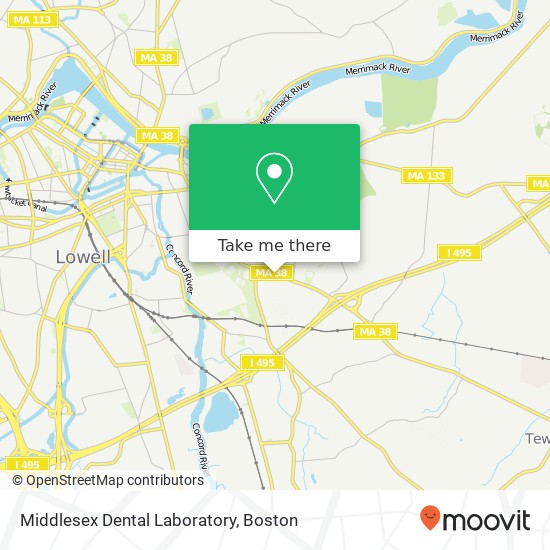 Mapa de Middlesex Dental Laboratory