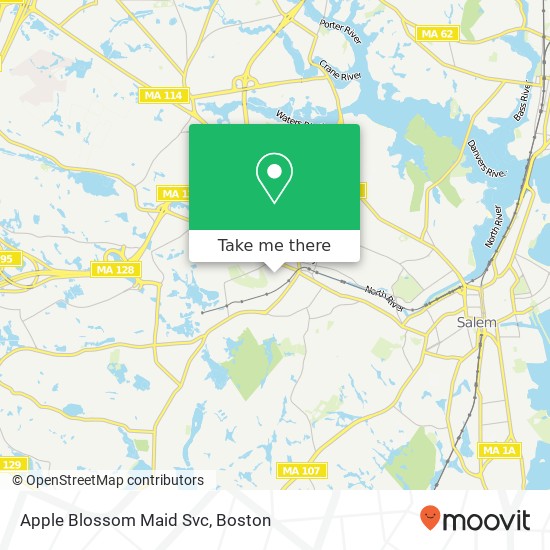 Mapa de Apple Blossom Maid Svc