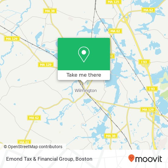 Mapa de Emond Tax & Financial Group