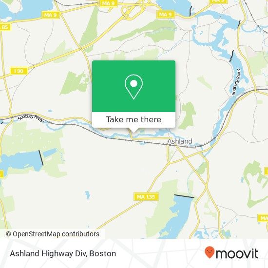 Mapa de Ashland Highway Div