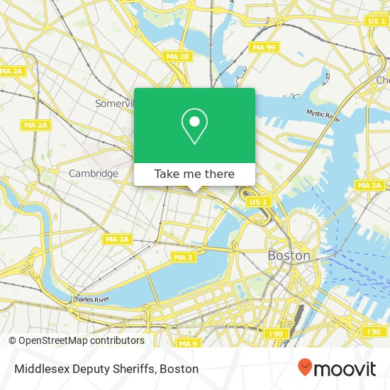 Middlesex Deputy Sheriffs map