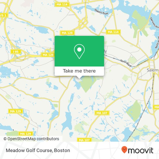 Mapa de Meadow Golf Course