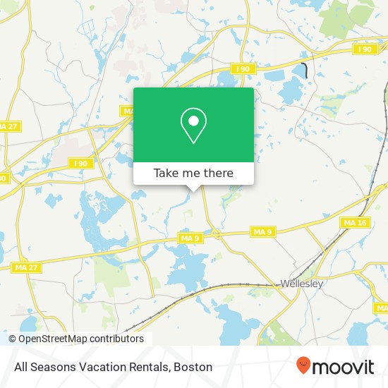 Mapa de All Seasons Vacation Rentals