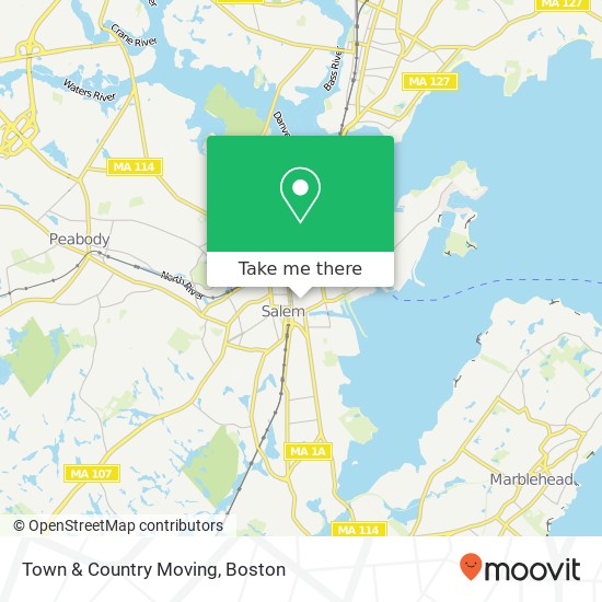 Mapa de Town & Country Moving