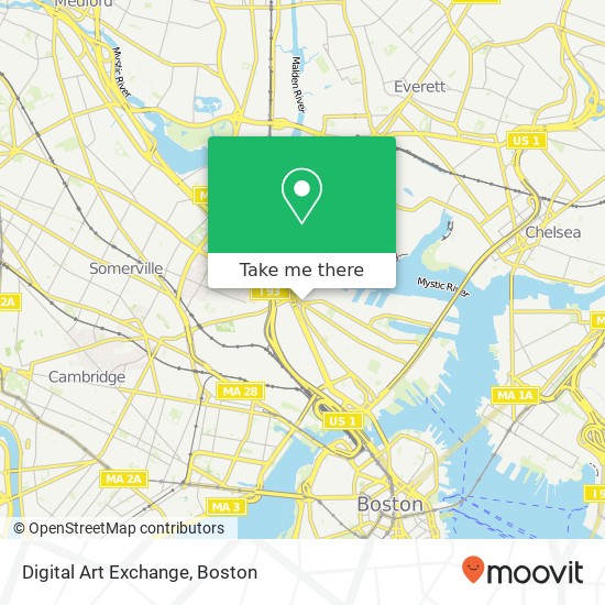 Digital Art Exchange map