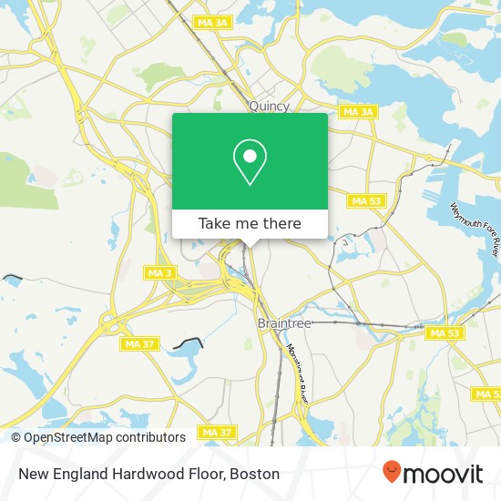 New England Hardwood Floor map