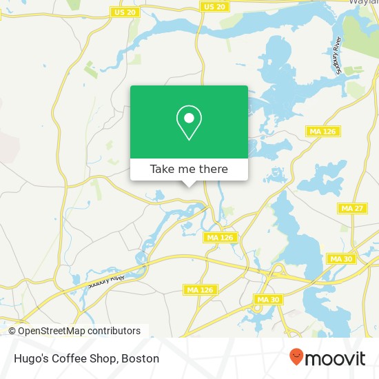 Mapa de Hugo's Coffee Shop