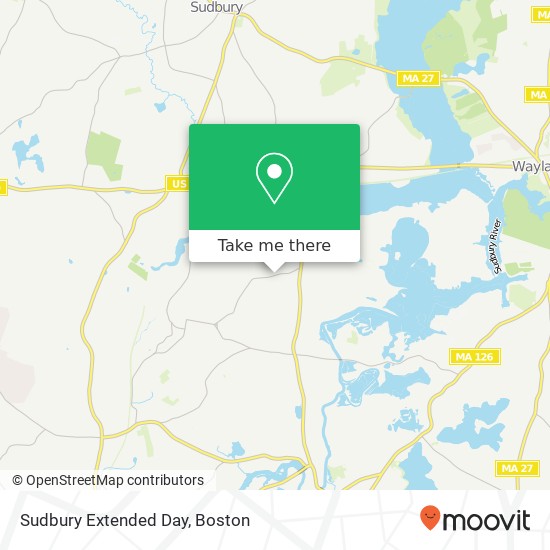 Sudbury Extended Day map