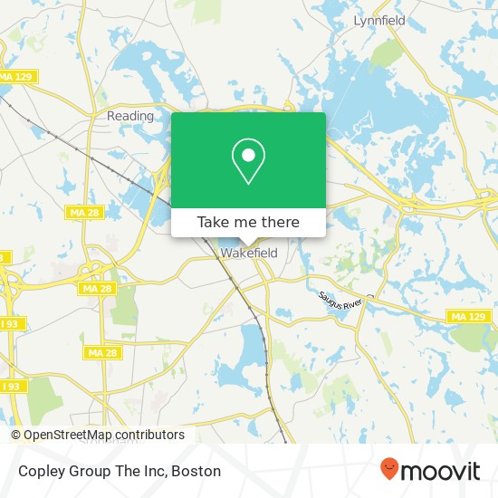Mapa de Copley Group The Inc