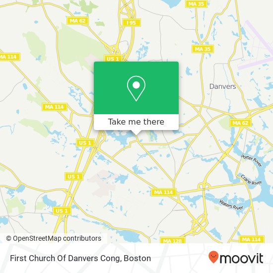 Mapa de First Church Of Danvers Cong