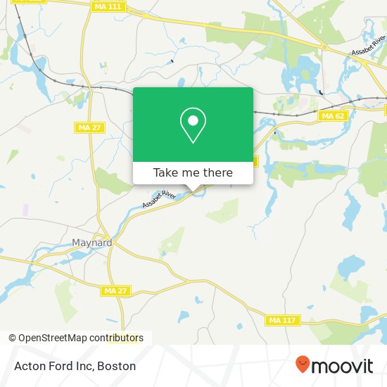Acton Ford Inc map