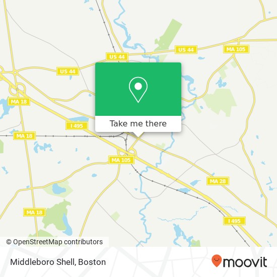 Middleboro Shell map