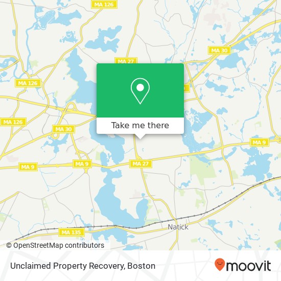 Mapa de Unclaimed Property Recovery