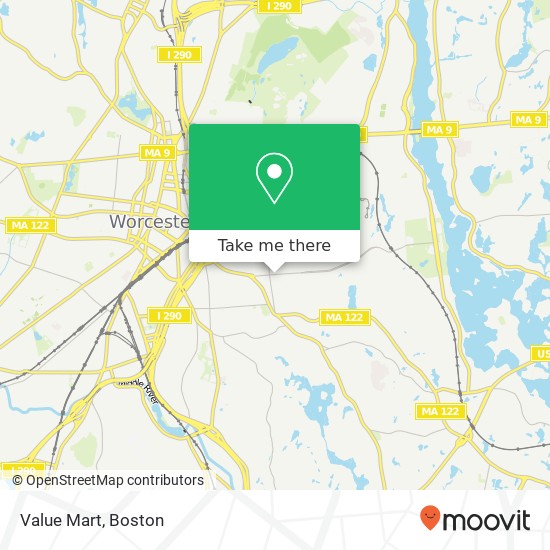 Value Mart map