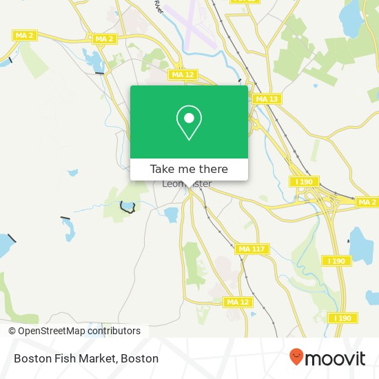 Boston Fish Market map