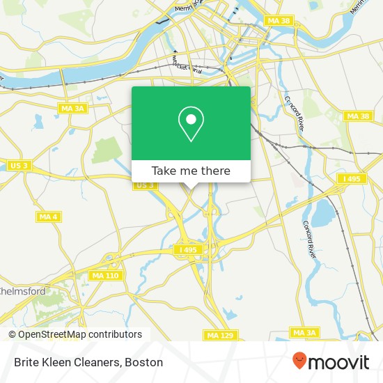 Brite Kleen Cleaners map