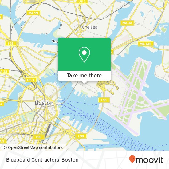 Blueboard Contractors map