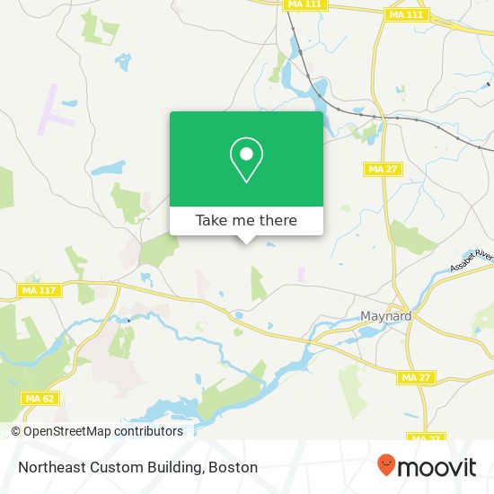 Northeast Custom Building map