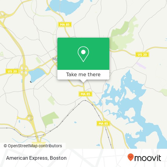 American Express map