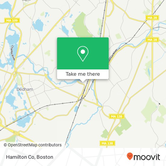 Hamilton Co map