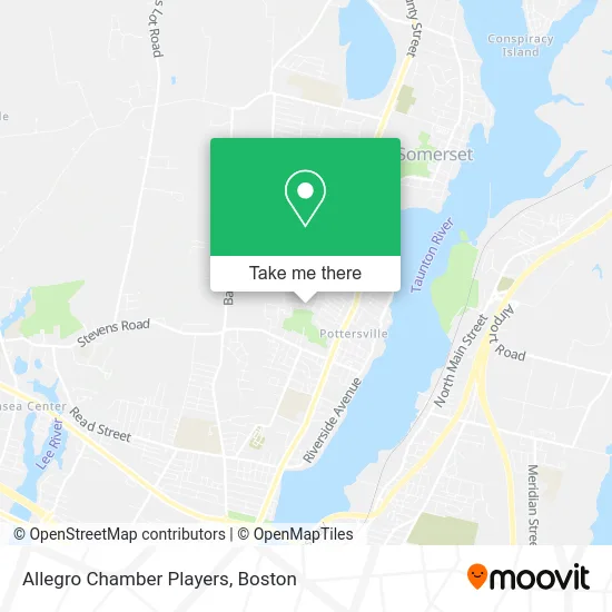 Allegro Chamber Players map