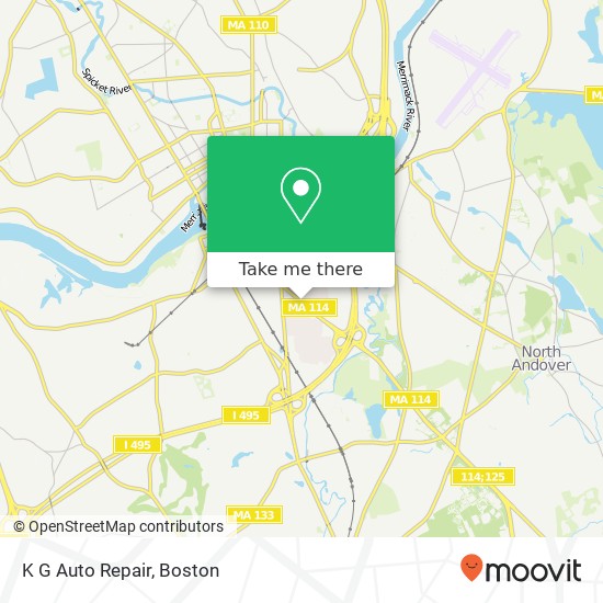 K G Auto Repair map