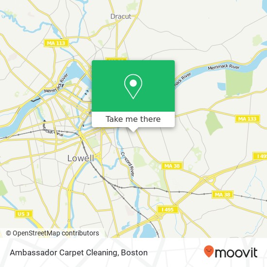 Ambassador Carpet Cleaning map