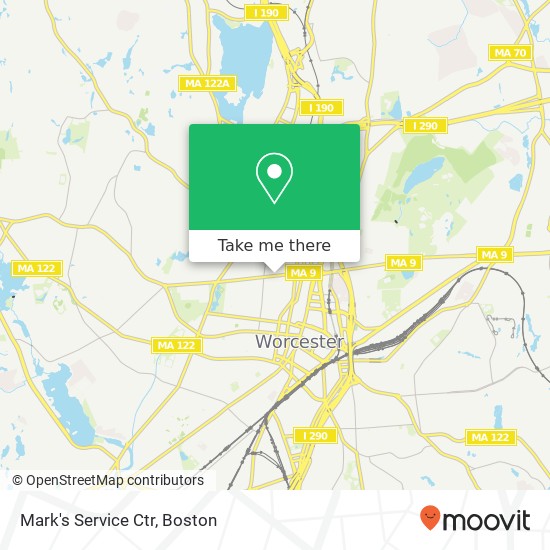 Mark's Service Ctr map