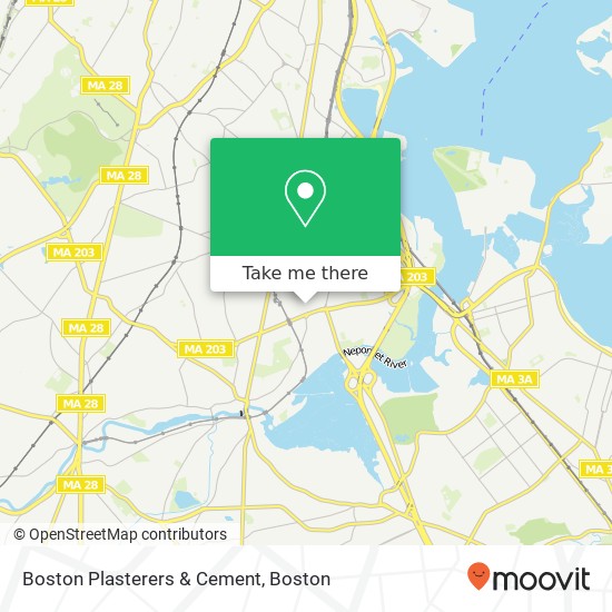 Mapa de Boston Plasterers & Cement